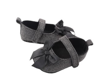 Listing 7 of 11 for Infant Baby Girl Shoes 0-18M 3 Colors With Bowknot And Soft Sole For First