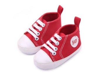 Listing 4 of 11 for Newborn Infant Baby Boy Girl Kid Soft Sole Shoes Sneaker 0-12 Months