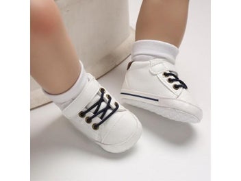 Listing 4 of 10 for Baby Boy Spring Autumn Flat Leather Shoes 0-18M Newborn Toddler Anti Slip