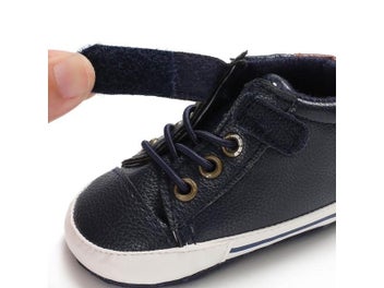 Listing 5 of 10 for Baby Boy Spring Autumn Flat Leather Shoes 0-18M Newborn Toddler Anti Slip