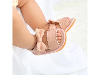 Listing 4 of 10 for Baby Boy Girl Summer Toddler Flats Sandals Soft Rubber Sole Anti-Slip Bowknot
