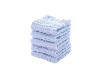 Listing 8 of 10 for Baby Muslin Washcloths Soft Newborn Face Towel For Sensitive Skin - Baby