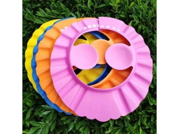 Listing 4 of 10 for Adjustable Waterproof PVC Bath Cap For Baby Shower Bathing