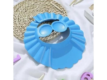 Listing 6 of 10 for Adjustable Waterproof PVC Bath Cap For Baby Shower Bathing