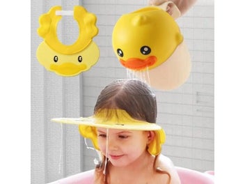 Listing 3 of 10 for Kids Wash Hair Shield Cap Hippos Style For Baby Bathing