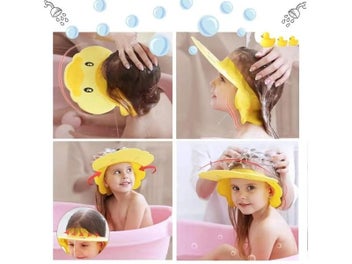 Listing 4 of 10 for Kids Wash Hair Shield Cap Hippos Style For Baby Bathing