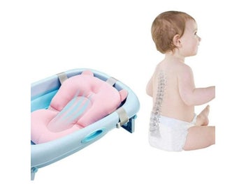 Listing 6 of 10 for Baby Shower Bath Tub Pad Newborn Bathtub Mat Safety Cushion