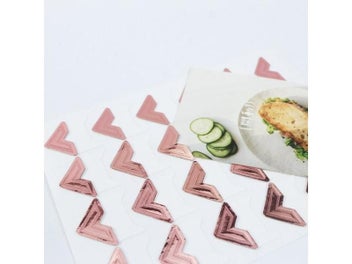 Listing 5 of 9 for 120 Pcs/Lot 5 Sheets Vintage Corner Kraft Paper Stickers For Photo Albums Decor