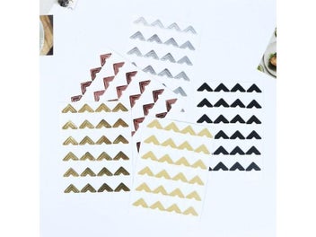 Listing 6 of 9 for 120 Pcs/Lot 5 Sheets Vintage Corner Kraft Paper Stickers For Photo Albums Decor