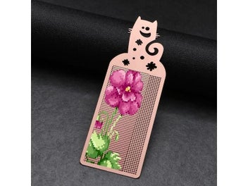 Listing 5 of 9 for 1pc Butterfly Owl Cross Stitch Bookmark Metal Silver Golden Needlework