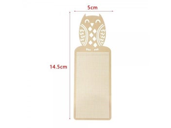 Listing 7 of 9 for 1pc Butterfly Owl Cross Stitch Bookmark Metal Silver Golden Needlework
