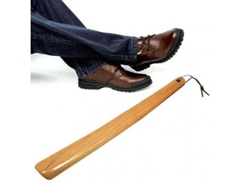 Listing 3 of 9 for Shoe Horn Long Handle Wooden Professional Comfortable Shoe Horn Tool For Women