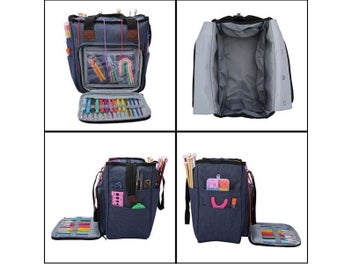 Listing 5 of 9 for Przenosna Torba Z Dzianiny Welny Szydelko Haki Nici Torba Do Przechowywania