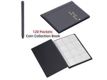 Listing 6 of 9 for Coins Storage Album Book Commemorative Coin Collection Album Holder Memorial