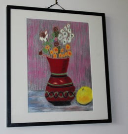 Listing 8 of 20 for +++ VIBRANT ORIGINAL PASTEL STILL LIFE PAINTING +++