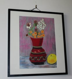 Listing 9 of 20 for +++ VIBRANT ORIGINAL PASTEL STILL LIFE PAINTING +++