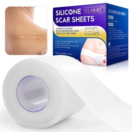 Listing 1 of 20 for Silicone Scar Sheets Silicone Scar Tape Roll Scar Silicone Strips 4cm x 3m