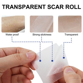 Listing 3 of 20 for Silicone Scar Sheets Silicone Scar Tape Roll Scar Silicone Strips 4cm x 3m