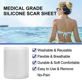 Listing 9 of 20 for Silicone Scar Sheets Silicone Scar Tape Roll Scar Silicone Strips 4cm x 3m