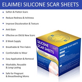 Listing 13 of 20 for Silicone Scar Sheets Silicone Scar Tape Roll Scar Silicone Strips 4cm x 3m