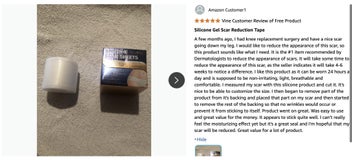 Listing 17 of 20 for Silicone Scar Sheets Silicone Scar Tape Roll Scar Silicone Strips 4cm x 3m