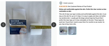 Listing 19 of 20 for Silicone Scar Sheets Silicone Scar Tape Roll Scar Silicone Strips 4cm x 3m