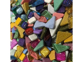 Listing 5 of 8 for 120g 70pcs Colorful Glitter Shiny Craft Material Glass Mosaic Tiles Bulk For