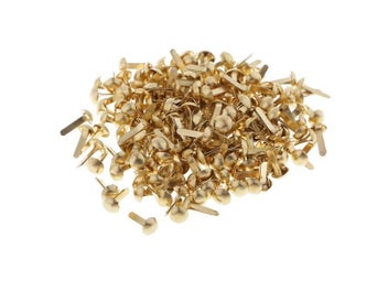 Listing 5 of 8 for 200pcs Mini Decorative Round Head Split Pins Metal Brads Paper Fasteners For