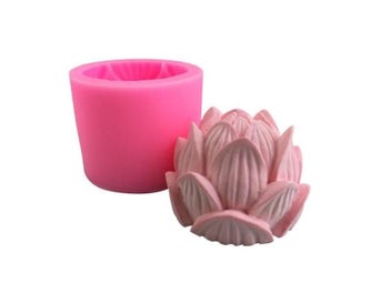 Listing 4 of 8 for Aromatherapy Candle Silicone Mold 3D Lotus Flower Shape Soap Silicone Mould DIY