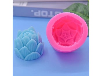 Listing 6 of 8 for Aromatherapy Candle Silicone Mold 3D Lotus Flower Shape Soap Silicone Mould DIY