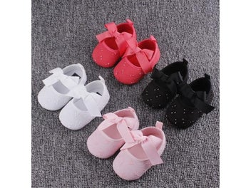Listing 5 of 11 for PUDCOCO Hot Toddler Girl Crib Shoes Newborn Baby Bowknot Soft Sole Prewalker