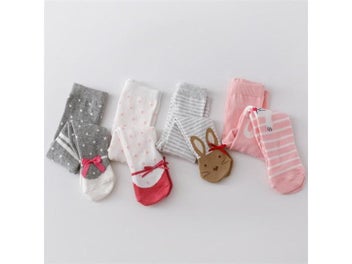 Listing 6 of 12 for 0-12M Newborn Baby Girls Cotton Print Tights Knitted Stockings