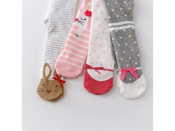 Listing 8 of 12 for 0-12M Newborn Baby Girls Cotton Print Tights Knitted Stockings