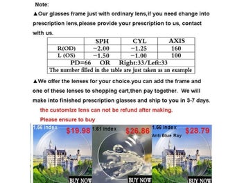 Listing 8 of 10 for Prescription Glasses Driving Optical Spectacle Frame Men Myopia With 5 Clip On