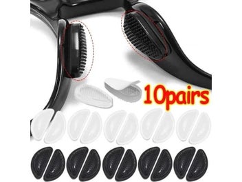 Listing 2 of 9 for Silicone Glasses Nose Pads Soft Non Slip Air Cushion For Holder Transparent