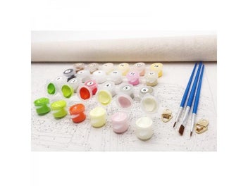 Listing 5 of 8 for RUOPOTY Frame Paris Street DIY Painting By Numbers Kit Landscape Picture By