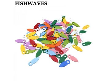 Listing 3 of 9 for FISHWAVES 100Pcs 10 Colors Brads Diy Photo Album Frame Decoration Brads