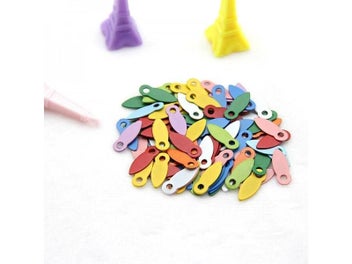 Listing 4 of 9 for FISHWAVES 100Pcs 10 Colors Brads Diy Photo Album Frame Decoration Brads