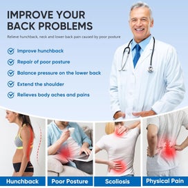 Listing 4 of 11 for Back Brace Posture Corrector - Medium (Clearance Sale)