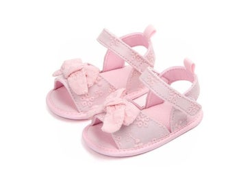 Listing 8 of 10 for New Baby Shoes Cute Pink Crown Flower Bows Princess Baby Girl Shoes Cotton Mary