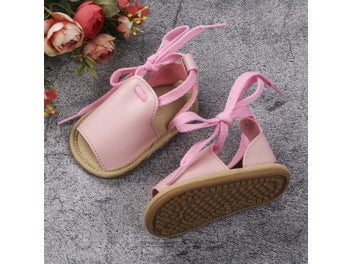 Listing 6 of 10 for New Baby Boys Girls Casual Shoes Cute Summer Lace Up Sandals Soft Anti-Slip
