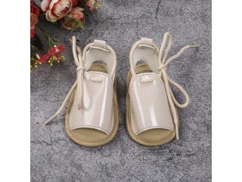 Listing 4 of 10 for New Baby Boys Girls Casual Shoes Cute Summer Lace Up Sandals Soft Anti-Slip