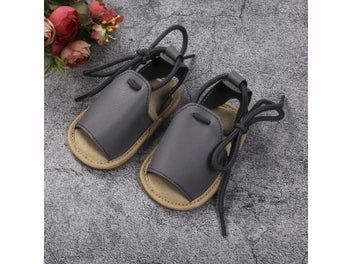Listing 7 of 10 for New Baby Boys Girls Casual Shoes Cute Summer Lace Up Sandals Soft Anti-Slip