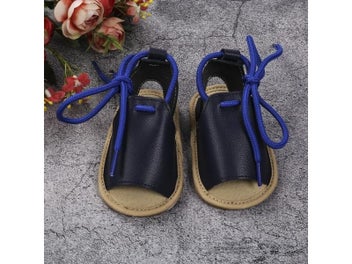Listing 8 of 10 for New Baby Boys Girls Casual Shoes Cute Summer Lace Up Sandals Soft Anti-Slip