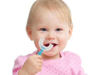 Listing 5 of 10 for Baby Toothbrush 360 Degree U-shaped Food-Grade Silicone For Kids Oral Care