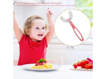 Listing 6 of 10 for Baby Toothbrush 360 Degree U-shaped Food-Grade Silicone For Kids Oral Care