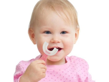 Listing 8 of 10 for Baby Toothbrush 360 Degree U-shaped Food-Grade Silicone For Kids Oral Care