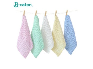 Listing 4 of 9 for 5PCS Baby Bath Towel 6-Layer Gauze Hand Wipe For Newborns