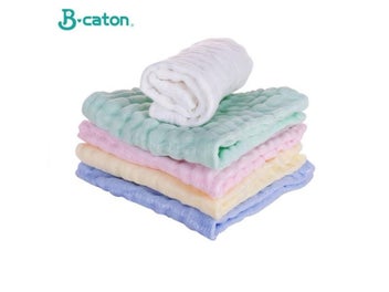 Listing 5 of 9 for 5PCS Baby Bath Towel 6-Layer Gauze Hand Wipe For Newborns