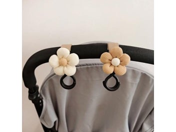 Listing 3 of 10 for Baby Stroller Hook Sweet Flower Children Cart Umbrella Hanging Bag Storage Loop
